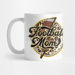 Retro football mom animal bolt Mug